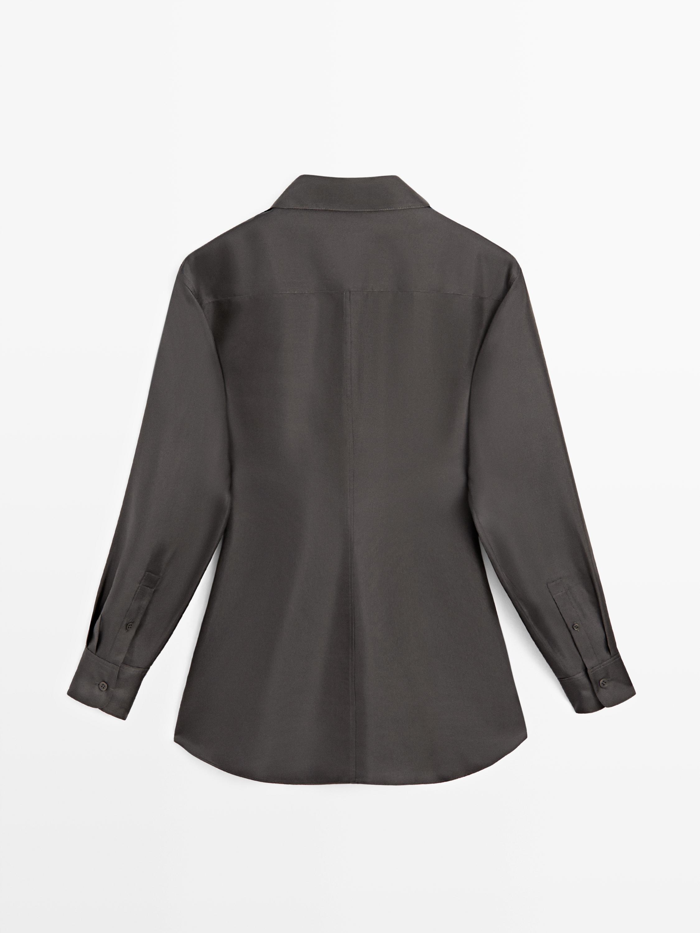 Chemisier fluide cintré 100 % soie - LIMITED